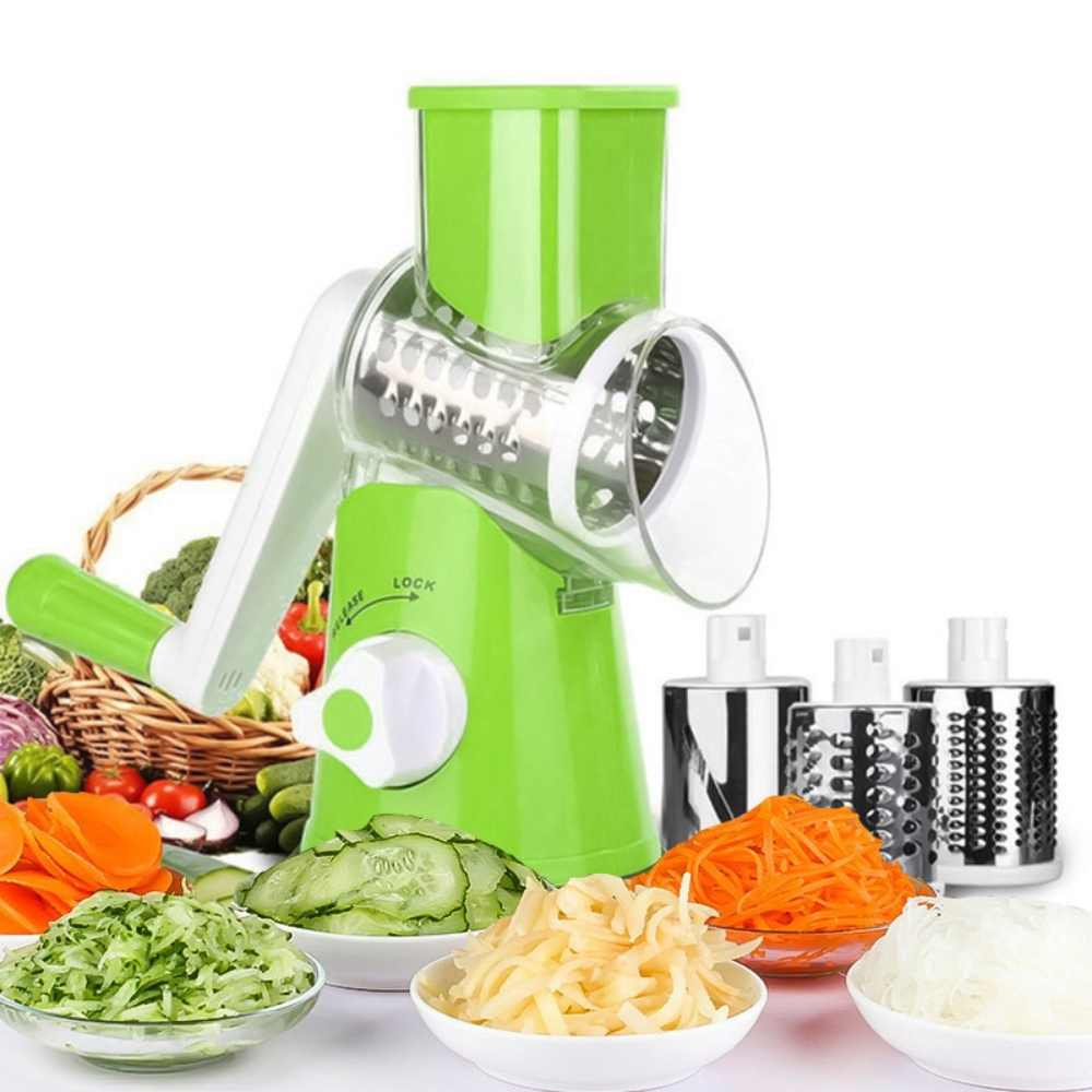 Versatile Rotary Cheese Grater & Vegetable Slicer - aero revive 2